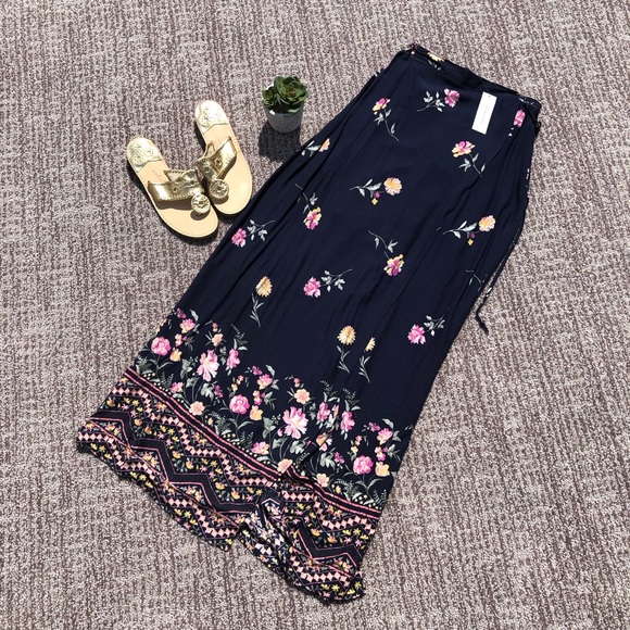 Floral layer maxi skirt - Picture 1 of 4